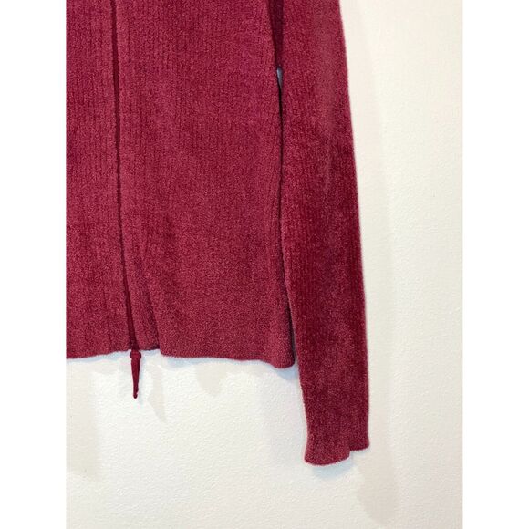 J.Jill Womens Size Large Chenille Cardigan Petite Zip Up Crewneck Long Sleeve - Picture 5 of 12